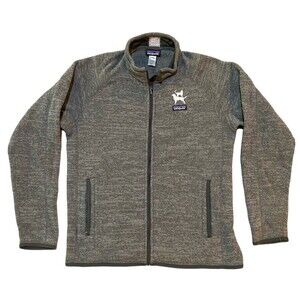 Patagonia Better Sweater Mens L Gray Jacket Full Zip 3Pocket Heather Embroidered